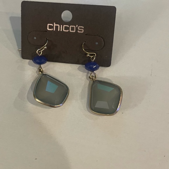Blue earrings chicos - Picture 2 of 3